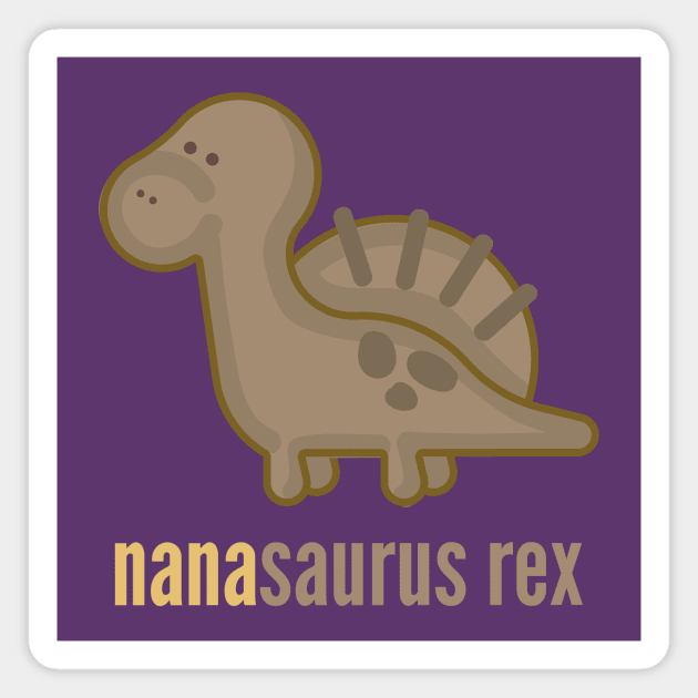 Nanasaurus Rex T-Shirt Dinosaur Family Shirts Magnet by DoggyStyles